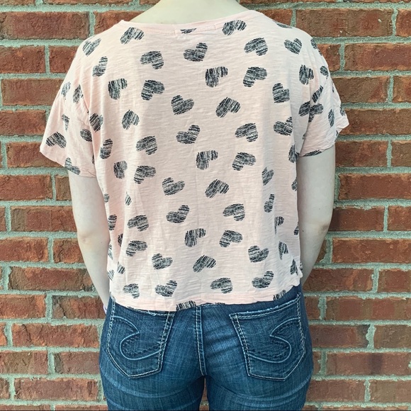 Forever 21 hearts crop top - Picture 2 of 3